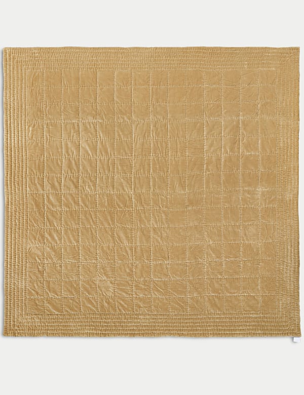 Cotton Velvet Quilted Bedspread - US