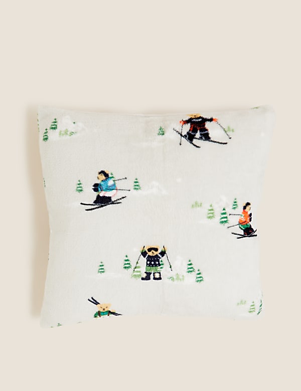 Spencer Bear Fleece Cushion & Throw Bundle - AL