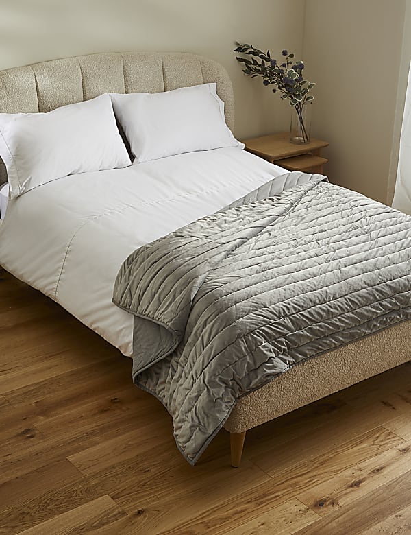 Velvet Quilted Bedspread - AL