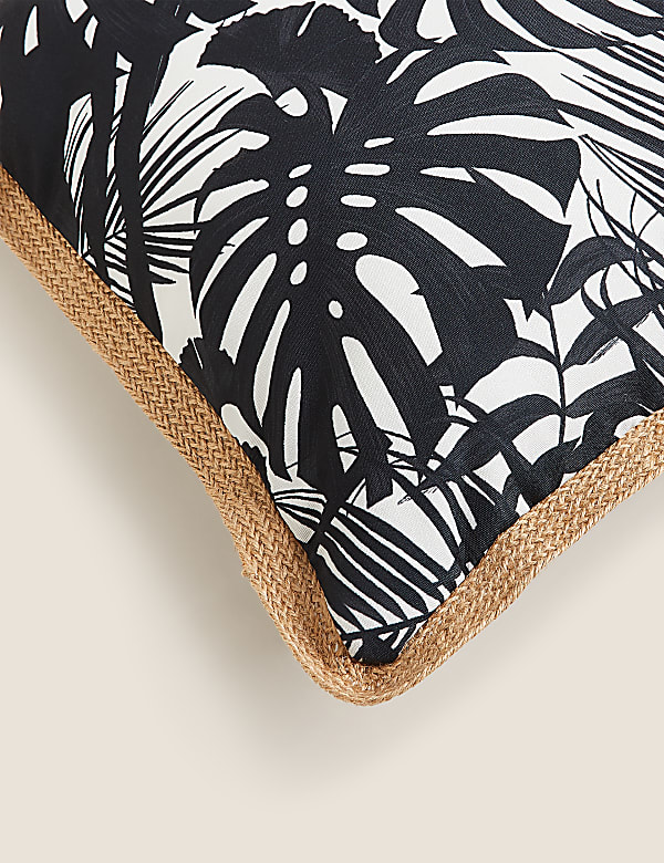 Set of 2 Leaf Print Outdoor Cushions