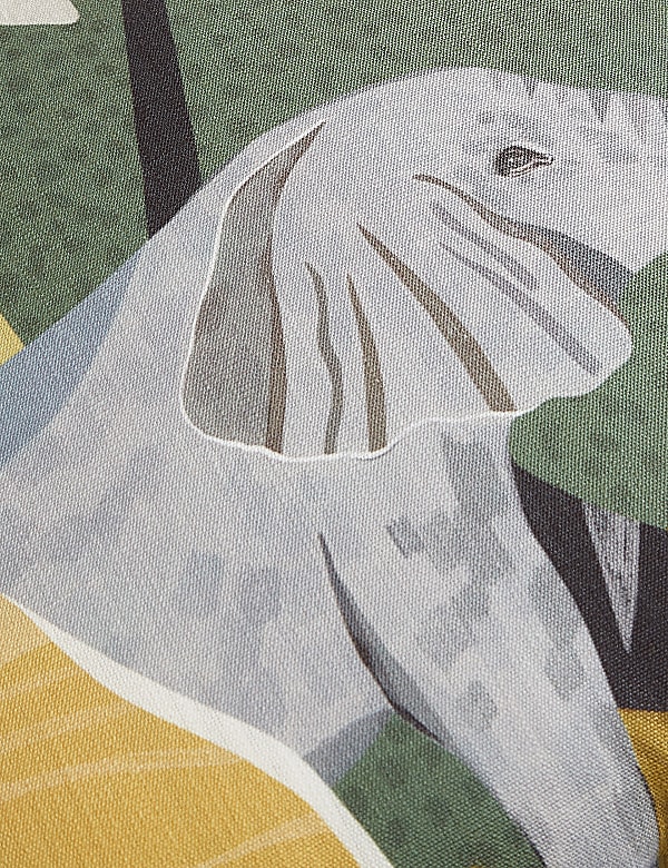 Set of 2 Elephant Print Outdoor Cushions