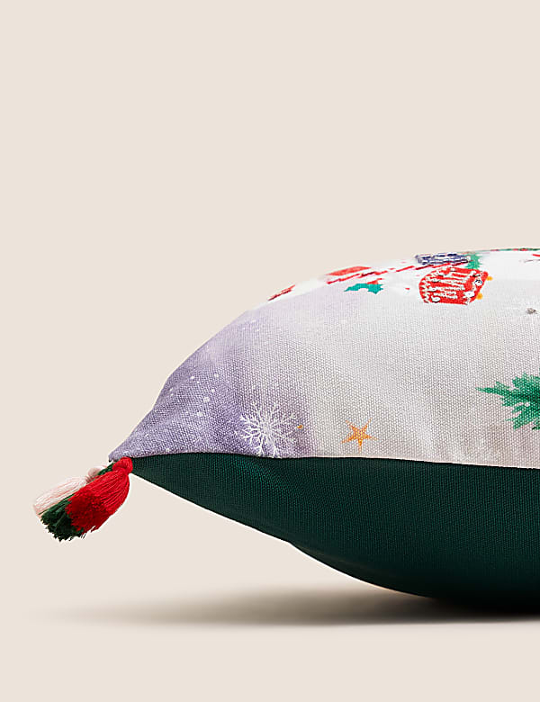 Μαξιλάρι με φωτεινό σχέδιο Santa's Workshop - GR