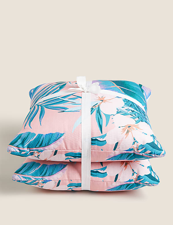 Set of 2 Tropical Outdoor Cushions