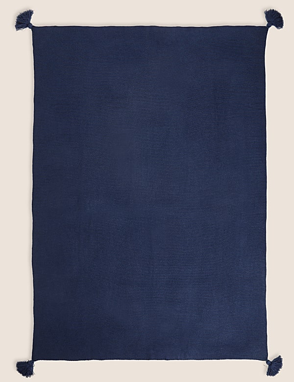 Knitted Tassel Throw - CA