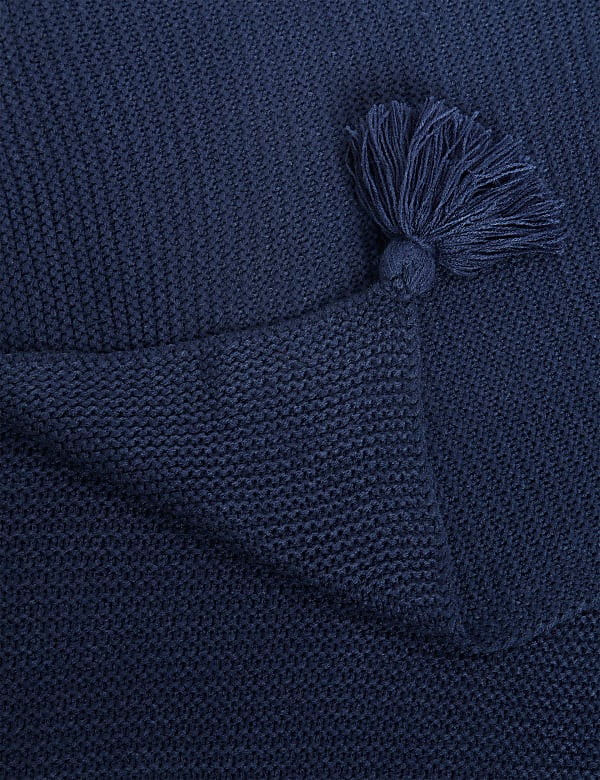 Knitted Tassel Throw - CA