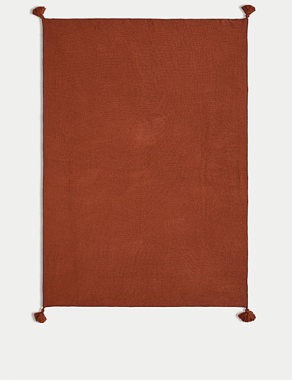 Knitted Tassel Throw - TW