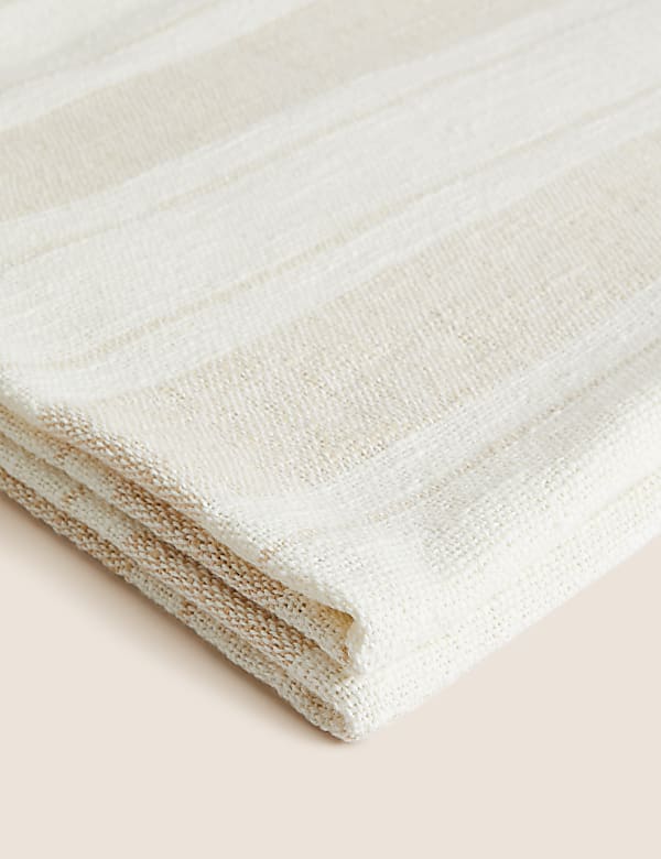 Pruhovaný přehoz z čisté bavlny - CZ