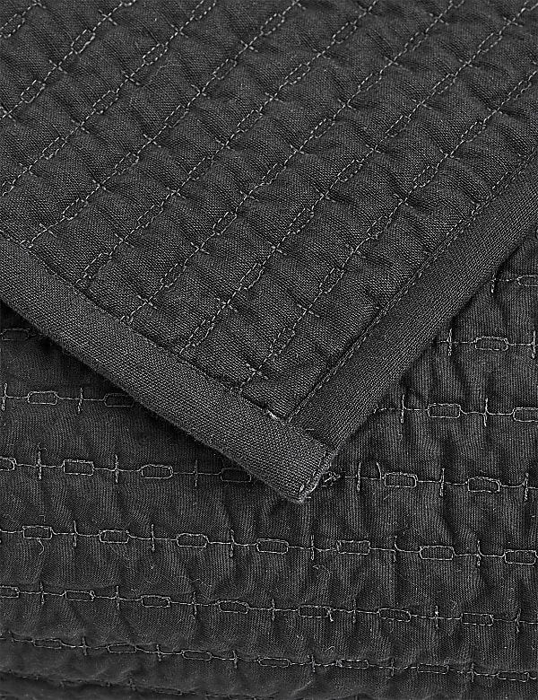 Cotton with Linen Embroidered Bedspread - BG