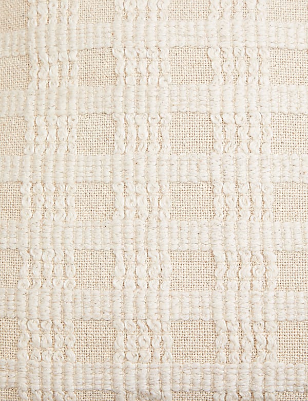 Pure Cotton Checked Cushion - CZ
