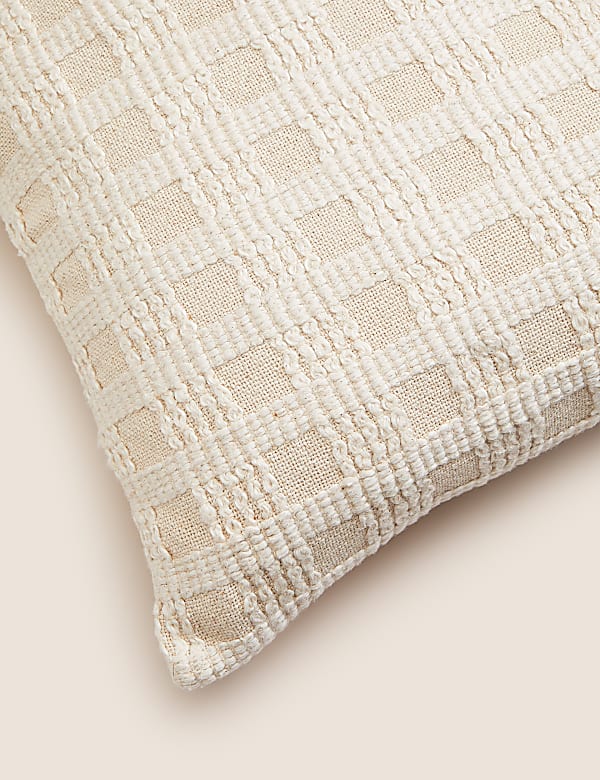 Pure Cotton Checked Cushion - CZ