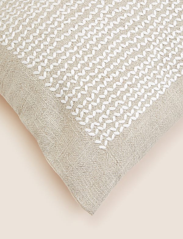 Cotton with Linen Bolster Cushion - UA