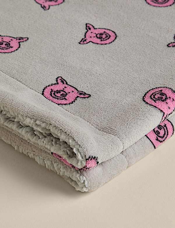 Percy Borg Fleece Throw - DK