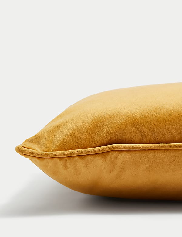 Velvet Piped Bolster Cushion - GR