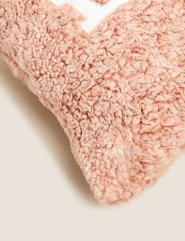 Teddy Love Slogan Mini Cushion