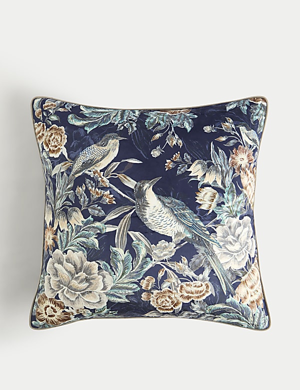 Velvet Bird Embellished Cushion Cushions M S IL