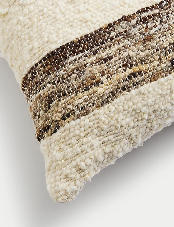 Wool Rich Woven Textured Cushion - MX