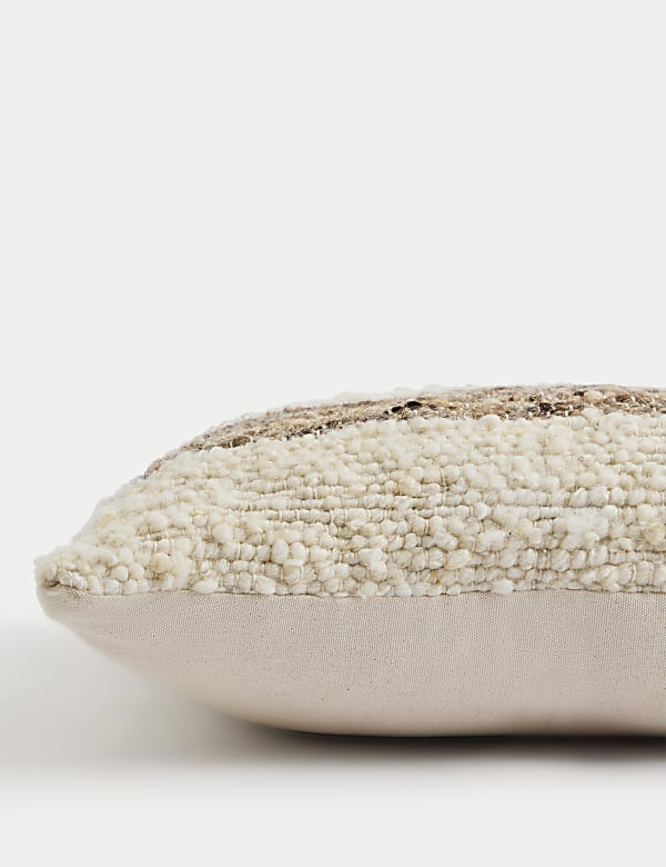 Wool Rich Woven Textured Cushion - MX