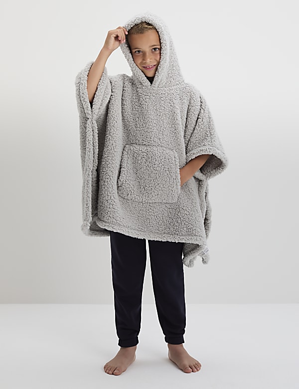 Teddy Fleece Hooded Blanket - US