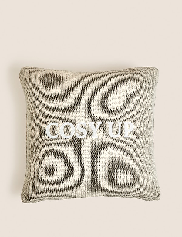 Slogan cushion top