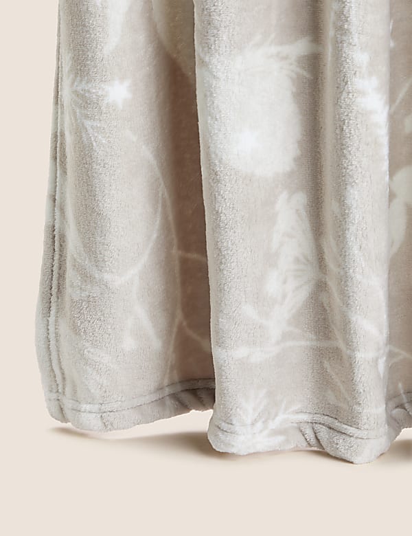 Fleece Floral Throw - LT