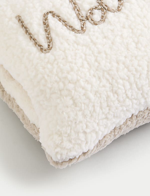 Borg Fleece Warmth Pocket Bolster Cushion - RO