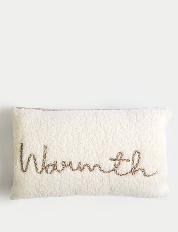 Borg Fleece Warmth Pocket Bolster Cushion - RO