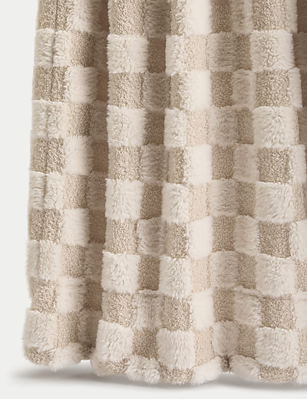 Fleece Checked Throw - JE