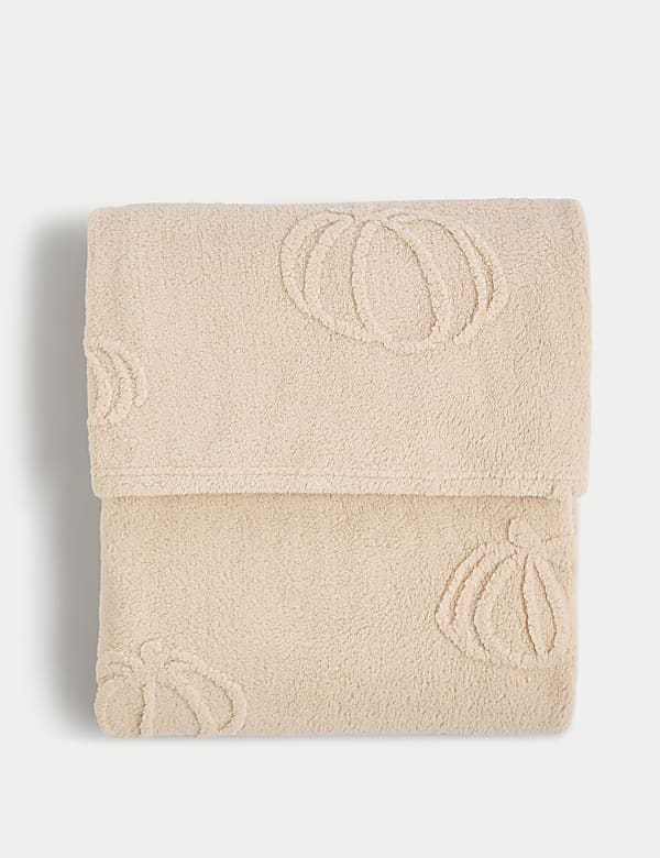 Fleece Pumpkin Throw Throws M S DK