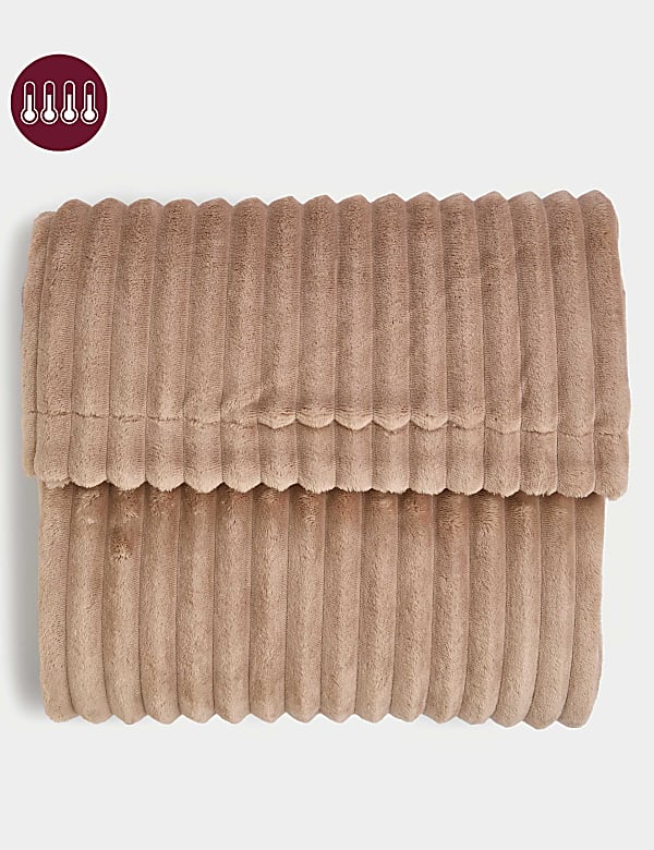 Ribbed Fleece Throw CREAM Throws M S PT