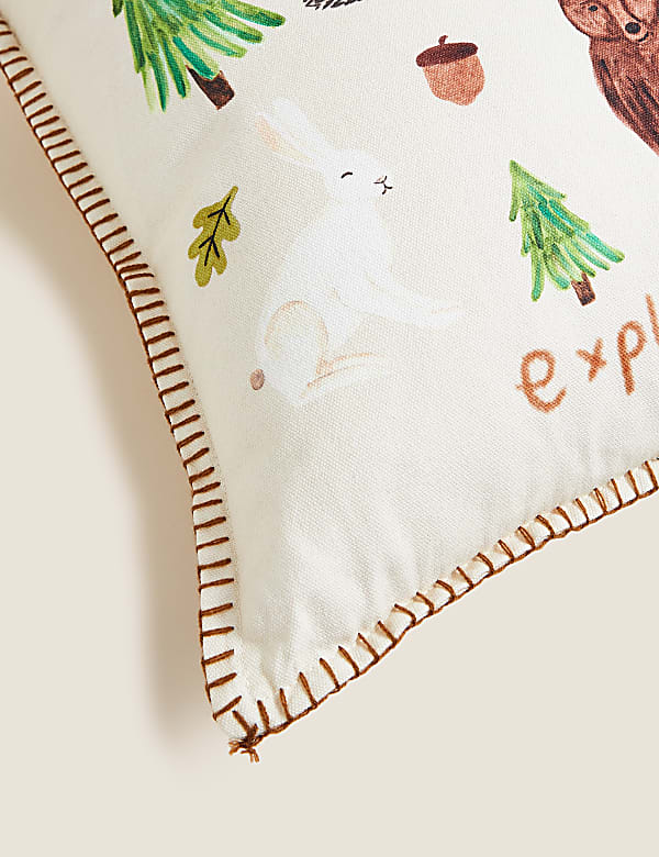 Pure Cotton Woodland Cushion