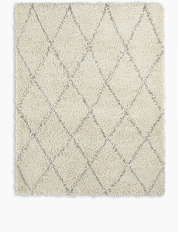 Diamond Shaggy Rug - CH