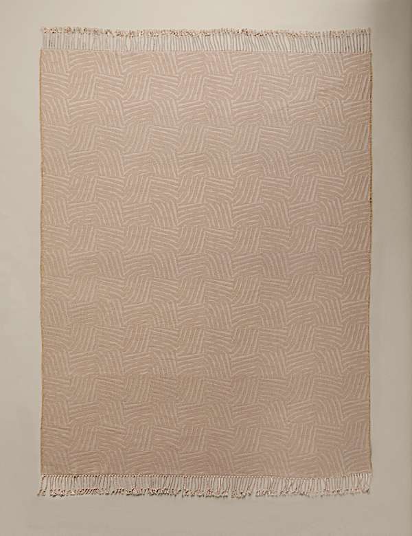 Cotton Rich Geometric Throw - CH