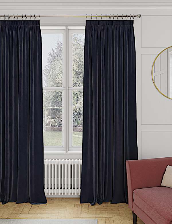 וילונות קפלים דקים מקטיפה - IL