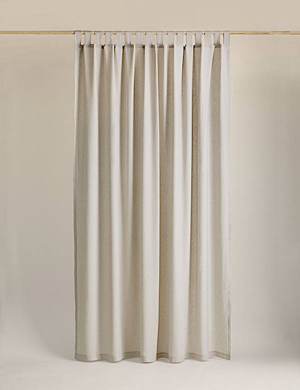 Sheer Linen Tab Top Curtains - UA