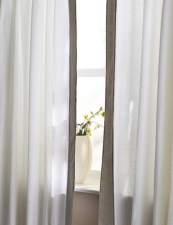 Tab Top Curtains with Stripe - AU