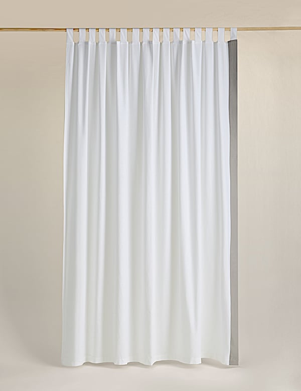 Tab Top Curtains with Stripe - NL