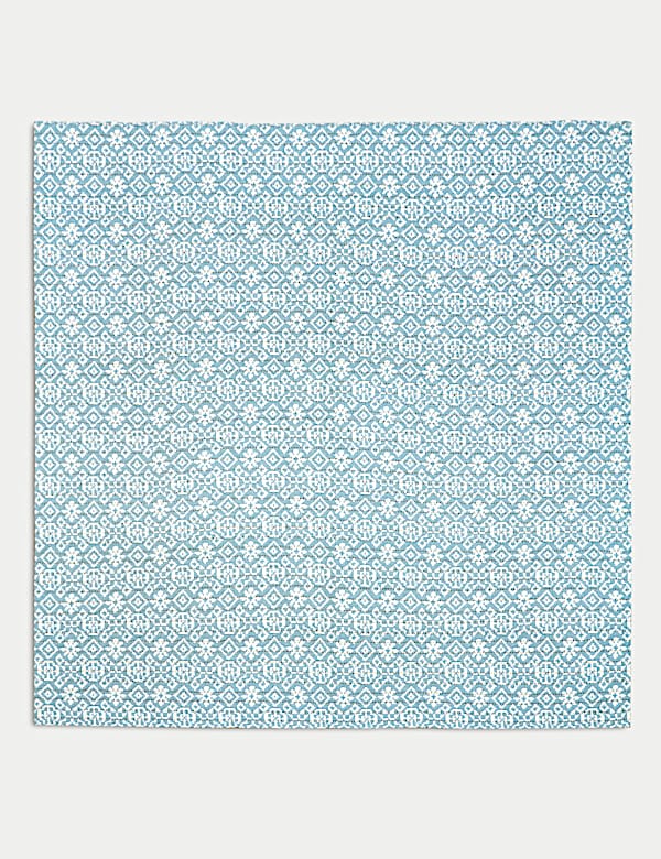 Pure Cotton Ikat Geometric Bedspread - IS