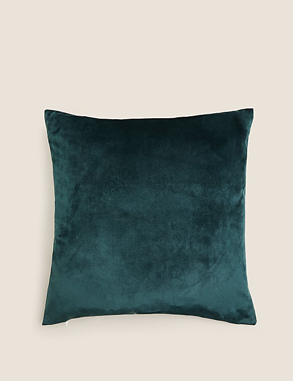 Velvet Bee Embroidered Cushion