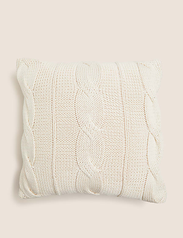 Pure Cotton Cable Knit Cushion - IT