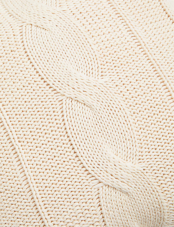 Pure Cotton Cable Knit Cushion - EE