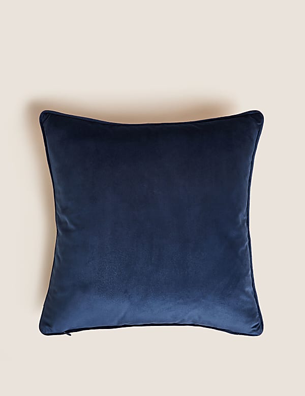 Velvet Spring Bird Cushion