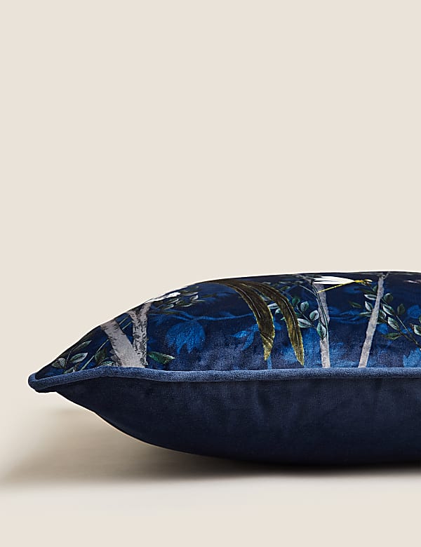 Velvet Spring Bird Cushion - HR