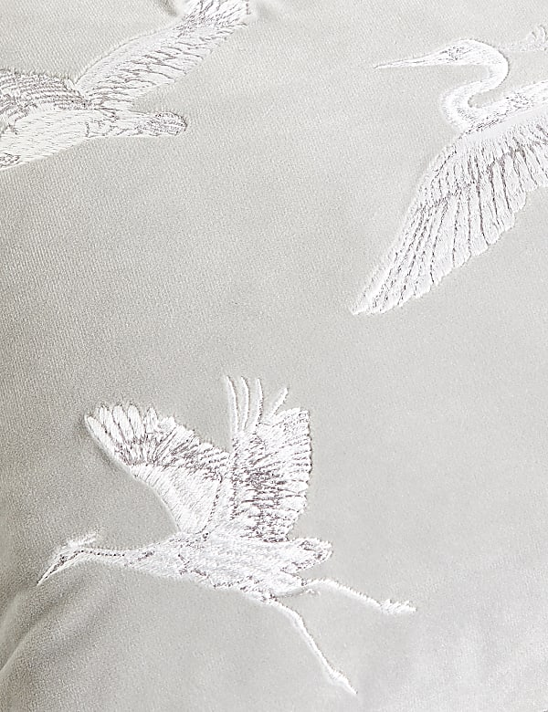 Crane Embroidered Bolster Cushion - NO