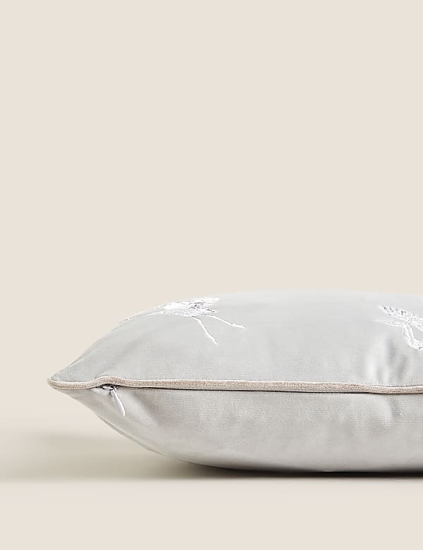 Crane Embroidered Bolster Cushion - NO