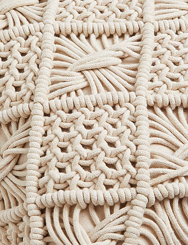 Pure Cotton Macrame Cushion