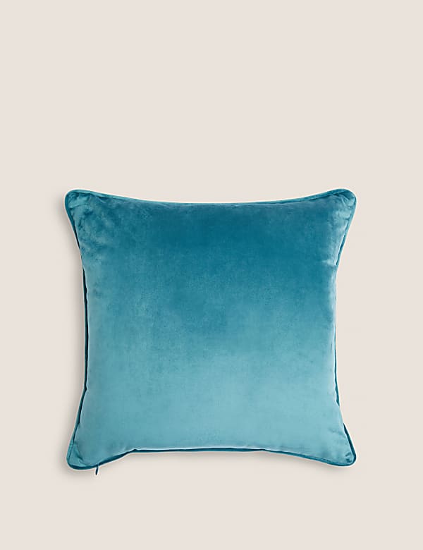Velvet Bee Embroidered Cushion
