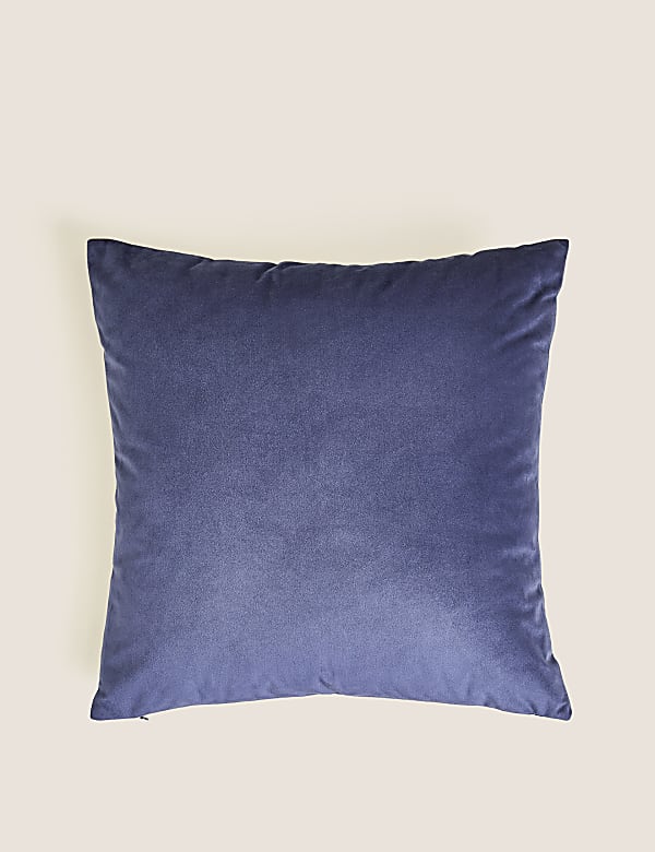 Velvet Palm Print Cushion