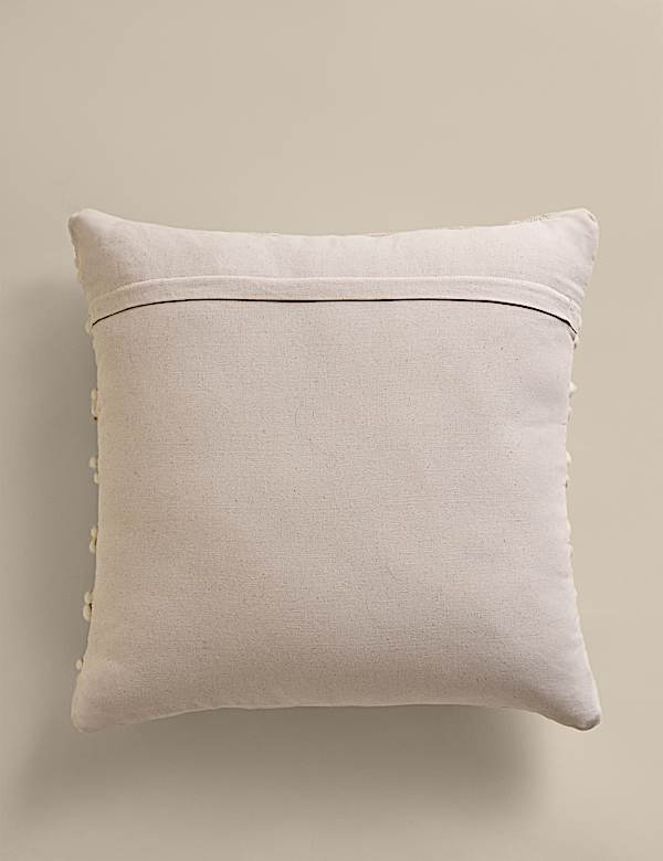 Cotton with Wool Plait Cushion - AU