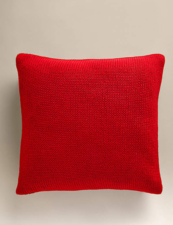 Knitted Bow Cushion - UA