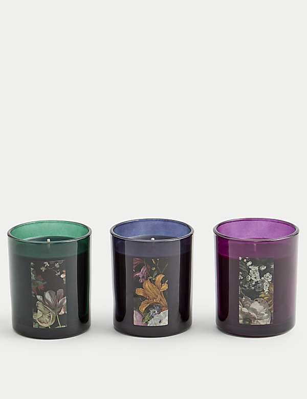 Set of 3 Dutch Florals Candle Gift Set - CA